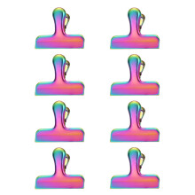 8Pcs Metal Paper Clamp Stainless Steel-Medium size fantasy