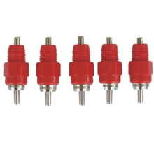 Set mit 5 aufschraubbaren Nippeltränken für Geflügel