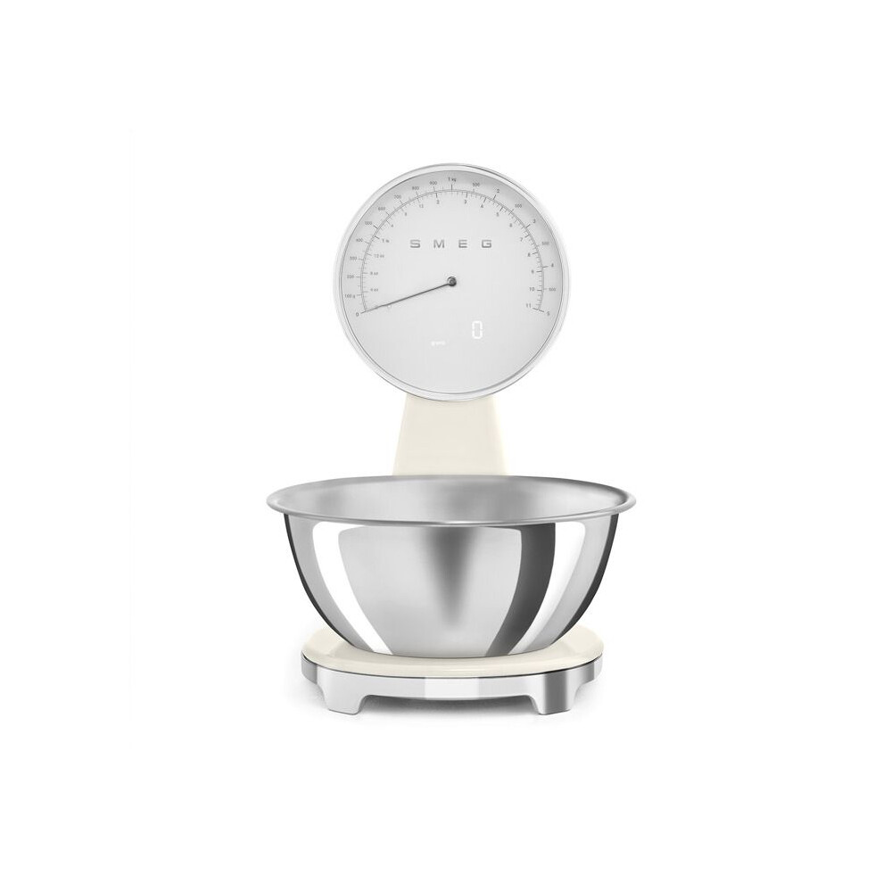 Smeg Electronic Kitchen Scale 5Kg-1G - Ksf01crww Cream