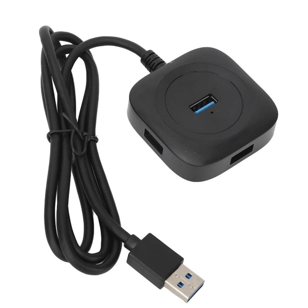 Portable Adapter Usb 3.0 Hub, 4 Port Usb A Splitter With Superspeed Transfer For Keyboard Mouse Printer Compatible With Windows Macbook Linux 9139052249608