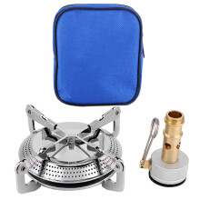 Kompakte Kochfläche, faltbares Design, kompatibel mit Propangasadapter, leichter Wanderkocher für Outdoor-Enthusiasten