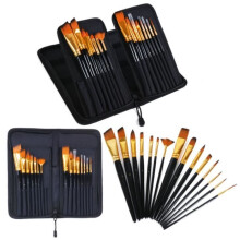 Professionelles Pinselset für Acryl-, Aquarell-, Öl- und Gouachemalerei.