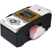 Automatischer Kartenmischer – Schwarz – Elektronisch – Batteriebetrieben – Für Poker und Rommé