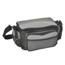 Mochila organizada para aparejos de pesca con cinturón extraíble y protección interior para monedas, bolsa duradera resistente al agua con