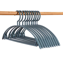 Pratico sistema di organizzazione dell'armadio, grucce in plastica resistenti, design antiscivolo brevettato multiuso, senza sporgenze sulle spalle,