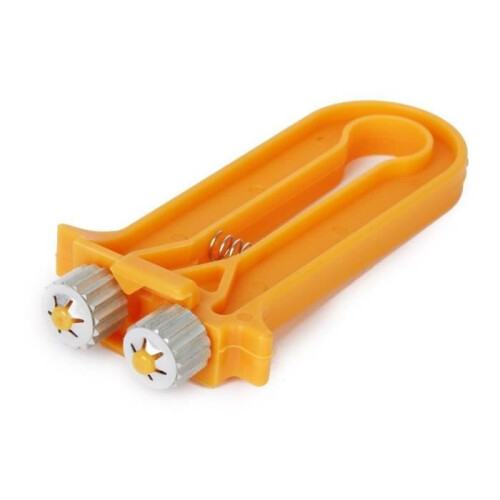 Orangefarbene Imker-Rahmen-Kabelspannzange 2