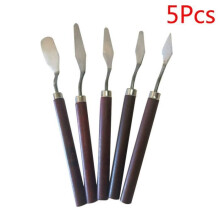 Palettenmesser aus Edelstahl für Ölmalerei, Farbschaber, Palettenmesser-Set, Künstler-Ölmalerei