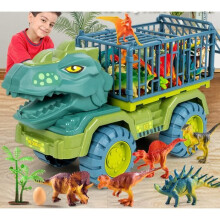 Dinosaurier-Autotransporter, Dinosaurier-Spielzeugtransporter, Dinosaurier-Geschenke für 3-, 4-, 5- und 7-jährige Kinder