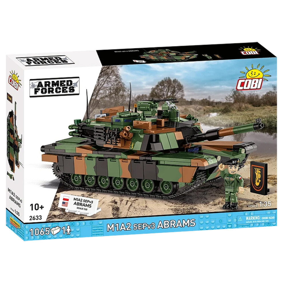 Cobi 2633 M1a2 Sepv3 Abrams 1:35 Brick Model Age 10+ 1065Pcs