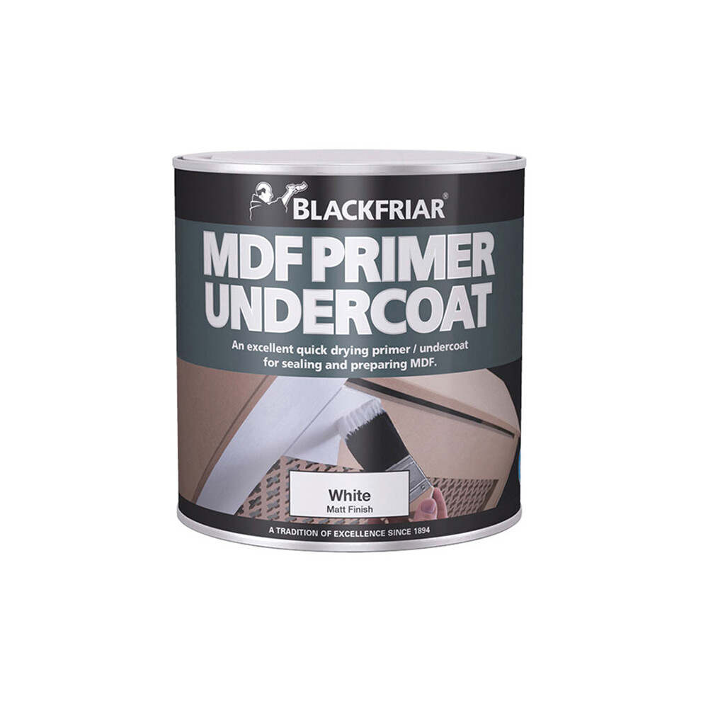 Blackfriar BF0380001D2 Quick Drying MDF Acrylic Primer Undercoat 1 Litre