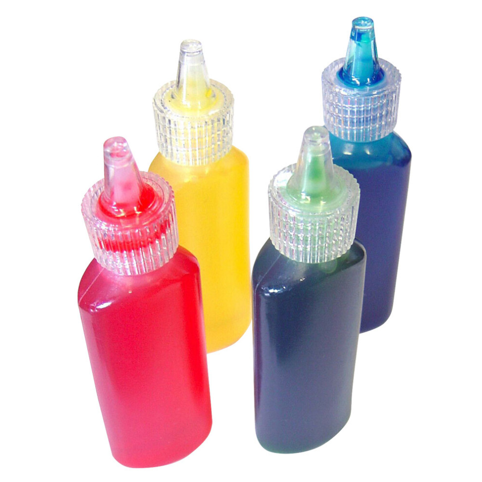 1 Pack - Major Brushes Glass Paints Set of 4 x 20ml (red, blue, green and yellow)