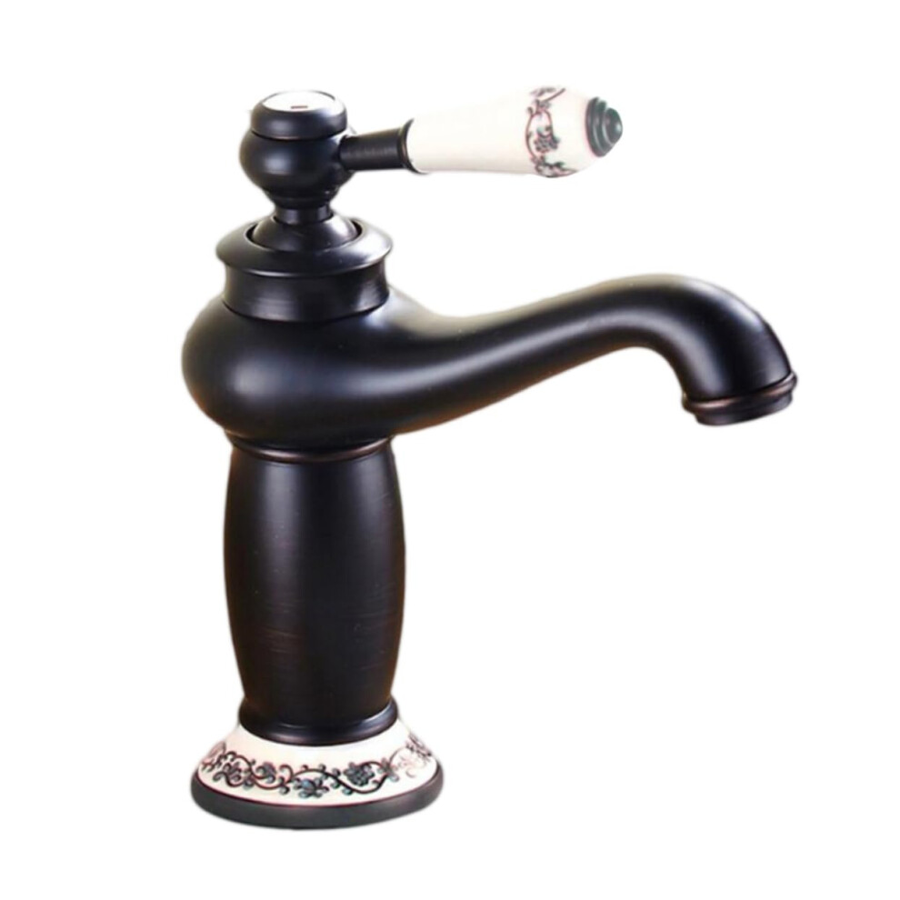 Antique Kitchen Tap In European Style Brushed Bronze Finish Single Lever Washbasin Mixer For Sink Ideal For Bathroom And Kitchen Elegant Design 9365049087537