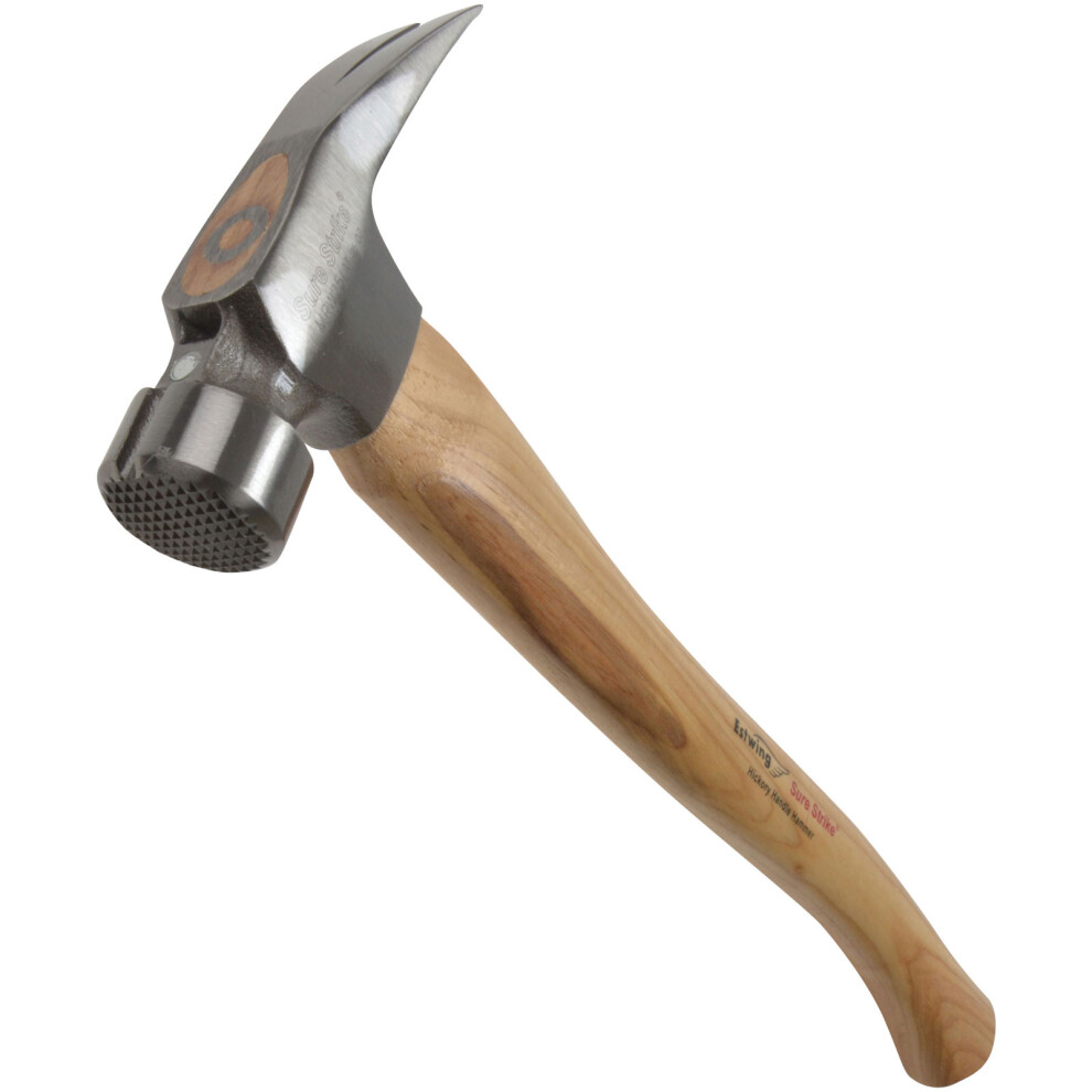 Estwing EMRW25LM Surestrike Framing Hammer Milled Face with Magnet 25oz Hickory Handle