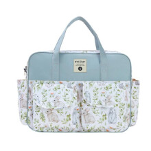Große Wickeltasche, multifunktionale Wickeltasche, Reisetasche mit Schultergurten, Wickelunterlage – Kaninchen