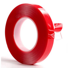 1 x Double Sided Acrylic Tape Extra Strong LED Strip 220V to 14mm Clear Heat Resistant Acrylic PET 5M Long 12mm Wide 1mm Thick One Size