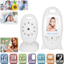 Kabelloses Multifunktions-Video-Babyphone – Marke – Modell – Farb-LCD-Bildschirm – Nachtsicht – 8 Schlaflieder