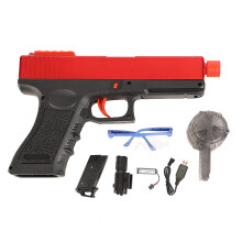 Pistolet jouet à munitions souples à rechargement manuel, outil éducatif, en matériau ABS pour une expérience de tir fluide, éjection