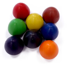 Major Brushes Chubby Egg Shaped Wax Crayons 5cm x 5cm - Set of 8