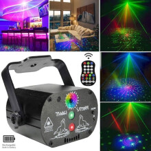 DJ-Laserlichter mit 60 Mustern – Partylichteffekte für Bühnendekoration und farbenfrohe Beleuchtung für Hochzeiten