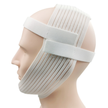 Super luksusowy biały pasek pod brodę dla użytkowników aparatów CPAP, zapobiegający suchości w ustach i chrapaniu