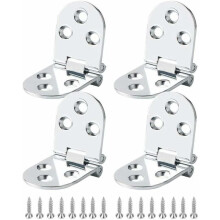 Bisagra para bandeja de mayordomo, accesorios para muebles, bisagra plegable de alta resistencia con borde redondeado de 180 grados para mesas de