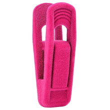 Pinces à cintres à forte force de serrage, dents antidérapantes pour jupes, pantalons et robes, bords lisses, revêtement floqué sans pièces