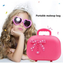 Stillcool Prinzessinnen-Make-up-Set, Spielzeug-Rollenspiel-Kosmetik, rosa Handtasche, Partygeschenk für Mädchen