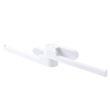 Porte-serviettes pivotant et rotatif, gain de place, organisateur de salle de bain, barre porte-serviettes auto-adhésive, matériau ABS, support de