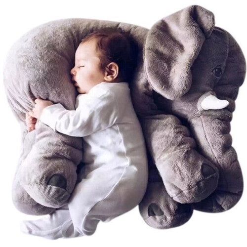Elefantenbabykissen – Plüsch – Grau 1