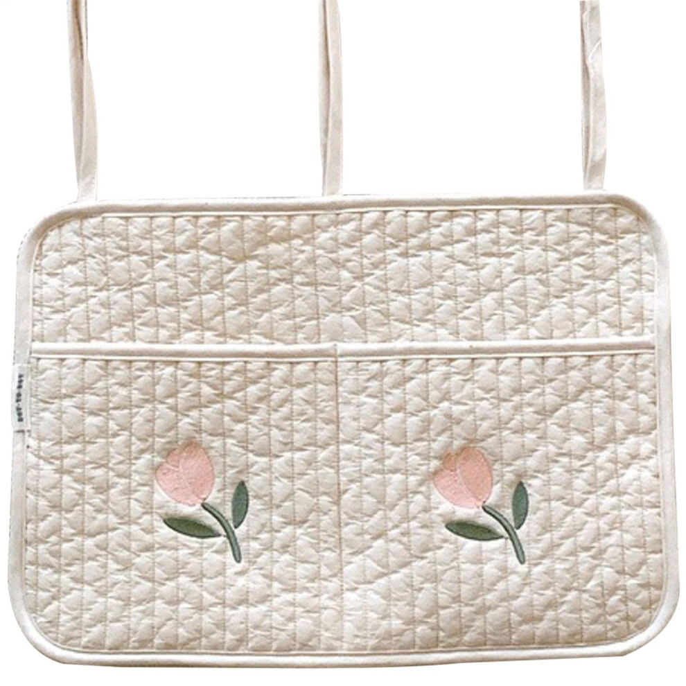 Nappy Caddy Organiser  Nursery Storage Container and Car Organiser for Nappies and Baby Wipes Tulip