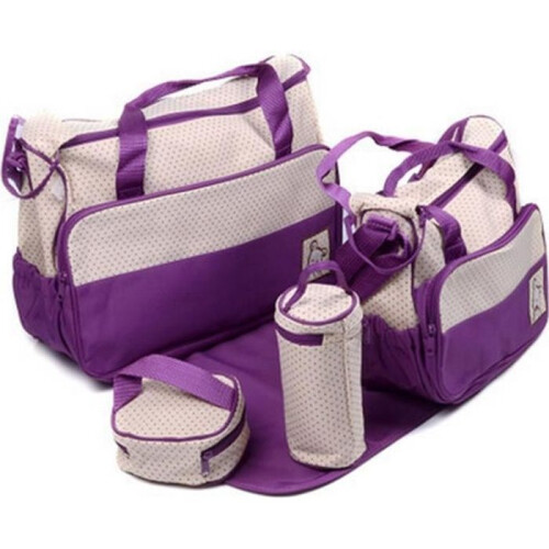 Set mit 5 Wickeltaschen für Mutter und Baby