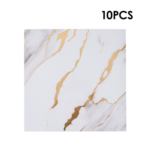 Living And Home 10Pcs Self-Adhesive Marble Pattern Wall Tile Stickers