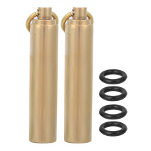 Portable Brass Sealed Box For Outdoor Survival, Waterproof Emergency Storage Bottle Mini Polished Brass Container With O Type Sealing Ring Compact Lig