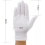 pary de gants de tissu en coton, blancs, taille M 3