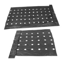 Pack of 2 Agricultural Mulch Film PE Mulch Film Perforated Thermal Insulation Film Perforated Mulch Film Sport Black