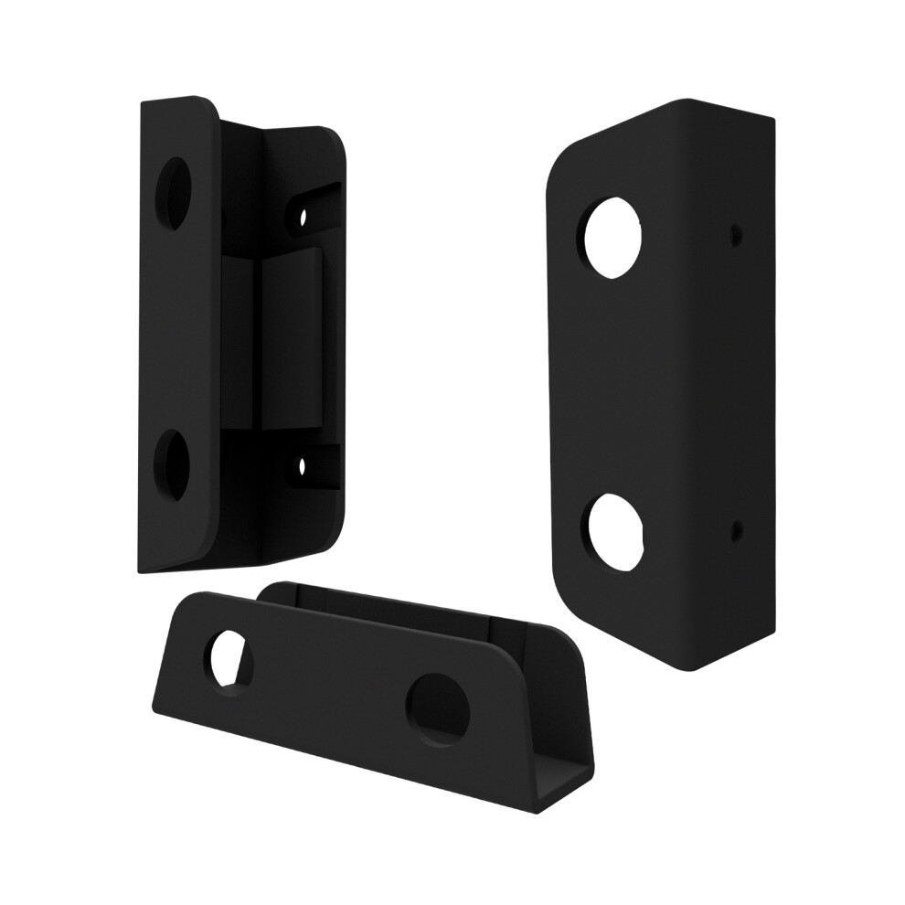 Wall Mounted Under Desk Laptop Stand Acrylic Space Saving- Black 7704000522267