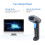 Wireless Barcode Scanner, Professional Handheld QR Code Reader with Long Standby Time for Supermarket Library Logistics Warehouse 2