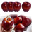 4 stuks decoratieve rode appels modellen accessoire voor 2