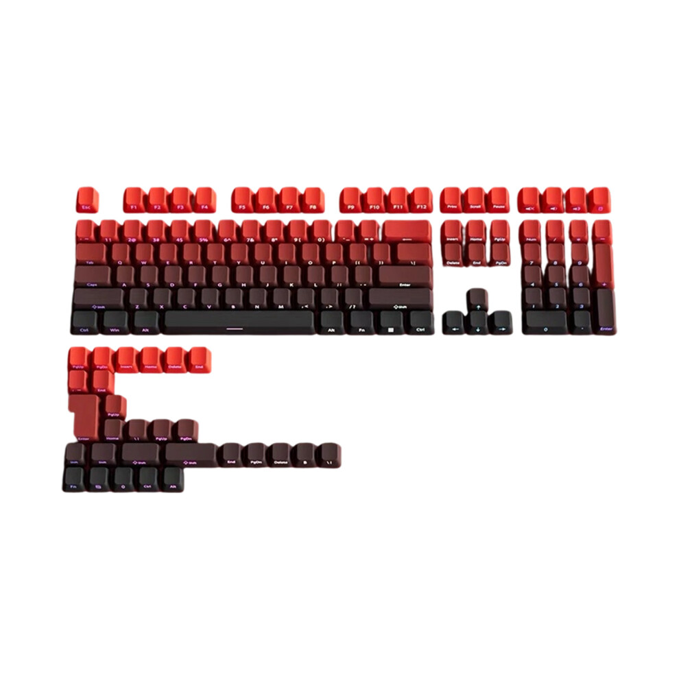 133 Keys Gradation Key Caps Set Pbt Engraved Side-Good Luck 7704000522793