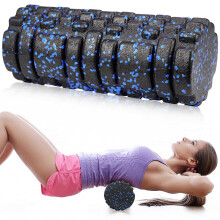 Fascia Roller Spine Foam Massage Roller with 3D Texture for Back Fitness Muscle Massage