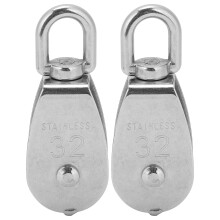 Solução de elevação para uso interno e externo, sistema de polias resistente a ácidos e corrosão com design ergonômico, bloco de polia