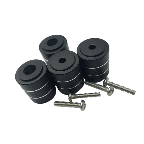 Amortisseur de vibrations en aluminium, châssis PC,-Noir