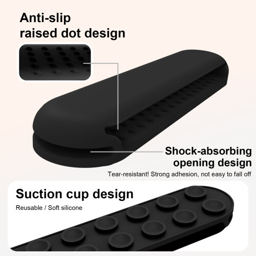 Flexible Silicone Tablet Grip With NonSlip Design For-White 1