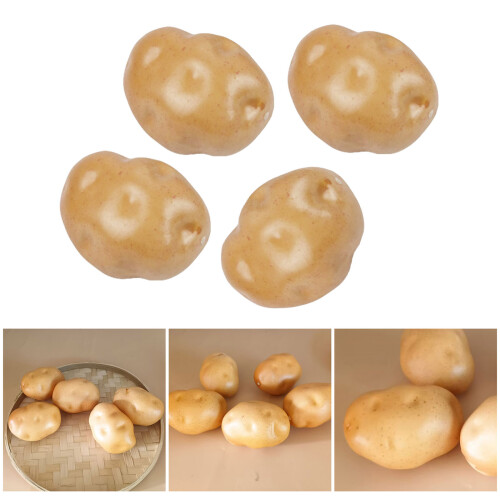 Pakket van 4 gesimuleerde aardappelmodellen Restaurant Display 1