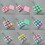 9 Key Keyboards Clicks Keychain-white pink p urple 7