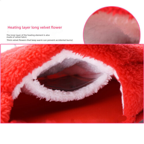 Ergonomic USB Mouse Mat Featuring Double Layer Plush Fabric-5 4 1