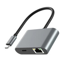 Snel opladen 100 W USB C naar RJ45 2.5G Ethernet-adapter met