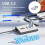 10 Gbps USB C Hubs Multipoorten Adapter Snelle-HU506 2