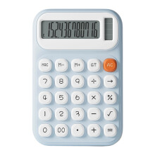 Financiële tool Rekenmachine Ergonomische toetsen-Blauw