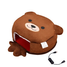 Ergonomic USB Mouse Mat Featuring Double Layer Plush Fabric-1 4
